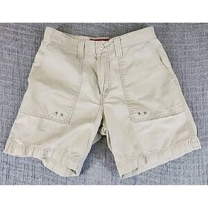 Vintage Levi's Shorts Womens 8 MIS Classic Fit Tan High Rise 2003 Y2K
